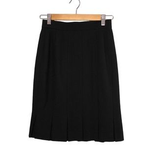 ESCADA | Black Wool Tulip Pleated Bottom A-Line Knee Length Skirt size 34 (US 4)